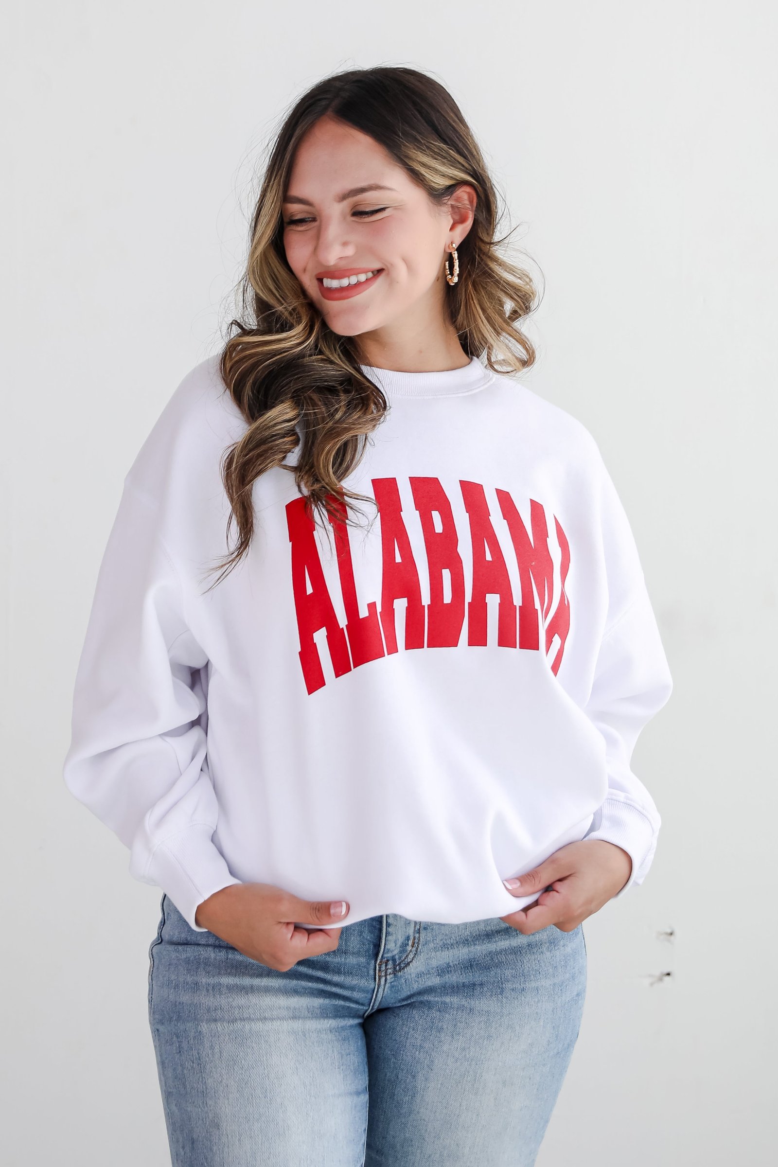 White Alabama Sweatshirt DK14