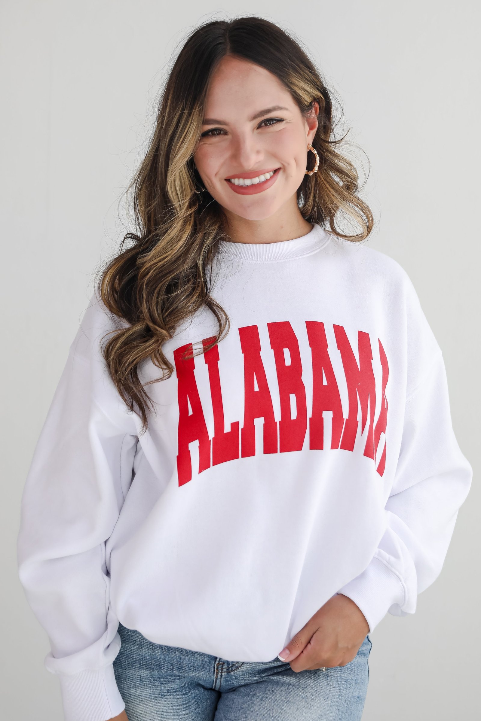 White Alabama Sweatshirt DK14